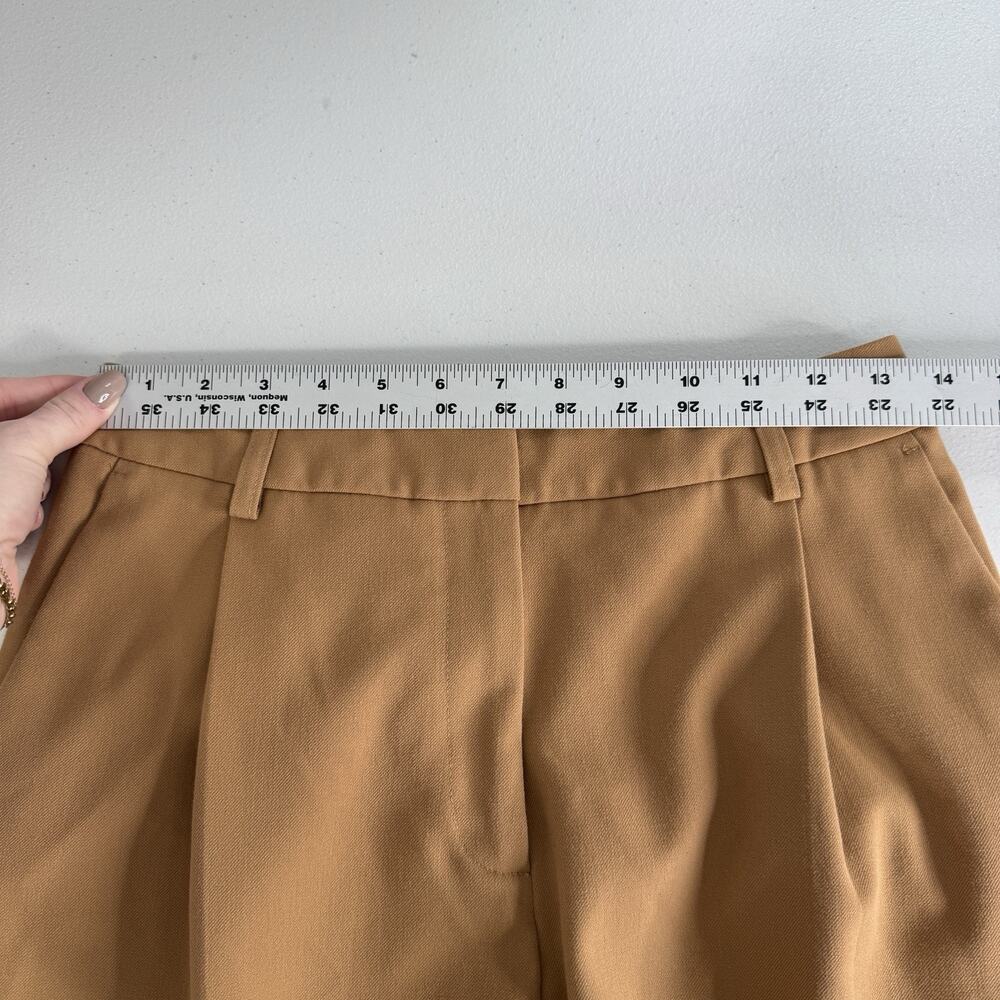 Samsoe Samsoe Paola Trousers Womens‎ Small Brown Sugar Wide Leg Minimalist Pants - Picture 8 of 13